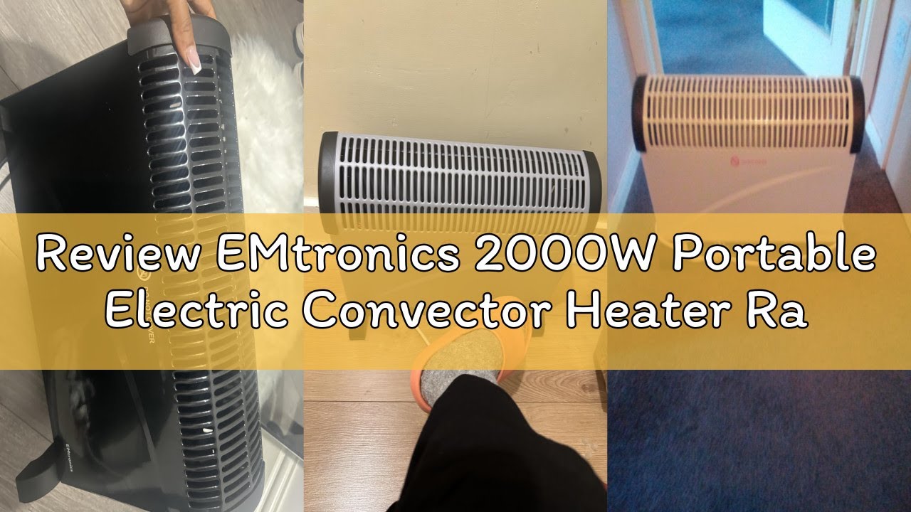 Review EMtronics 2000W Portable Electric Convector Heater Radiator with 3 Adjustable Heat Settings a