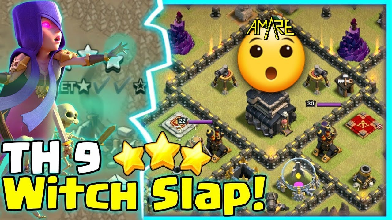 Easiest Strategy TH9 Witch Slap 3 STARS Any Base | [Clash of Clans]