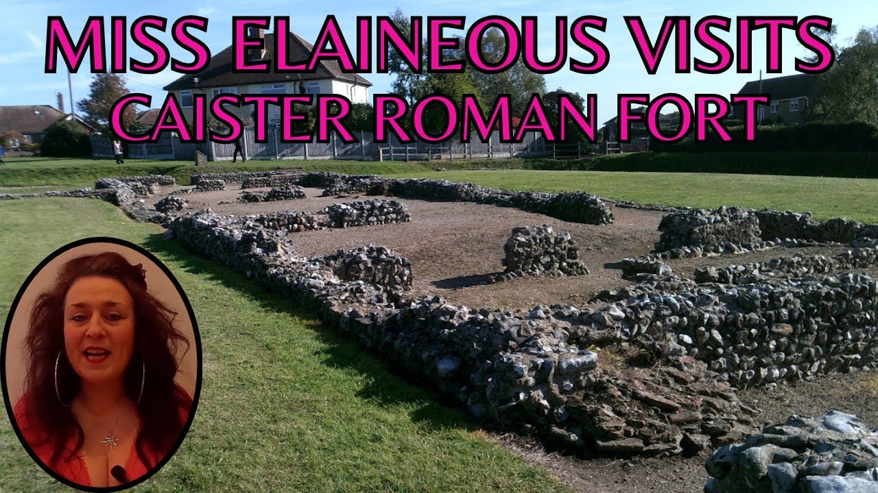 Caister Roman Fort, Great Yarmouth.  I also visit Caister Lifeboat, and check out the Caister lions.