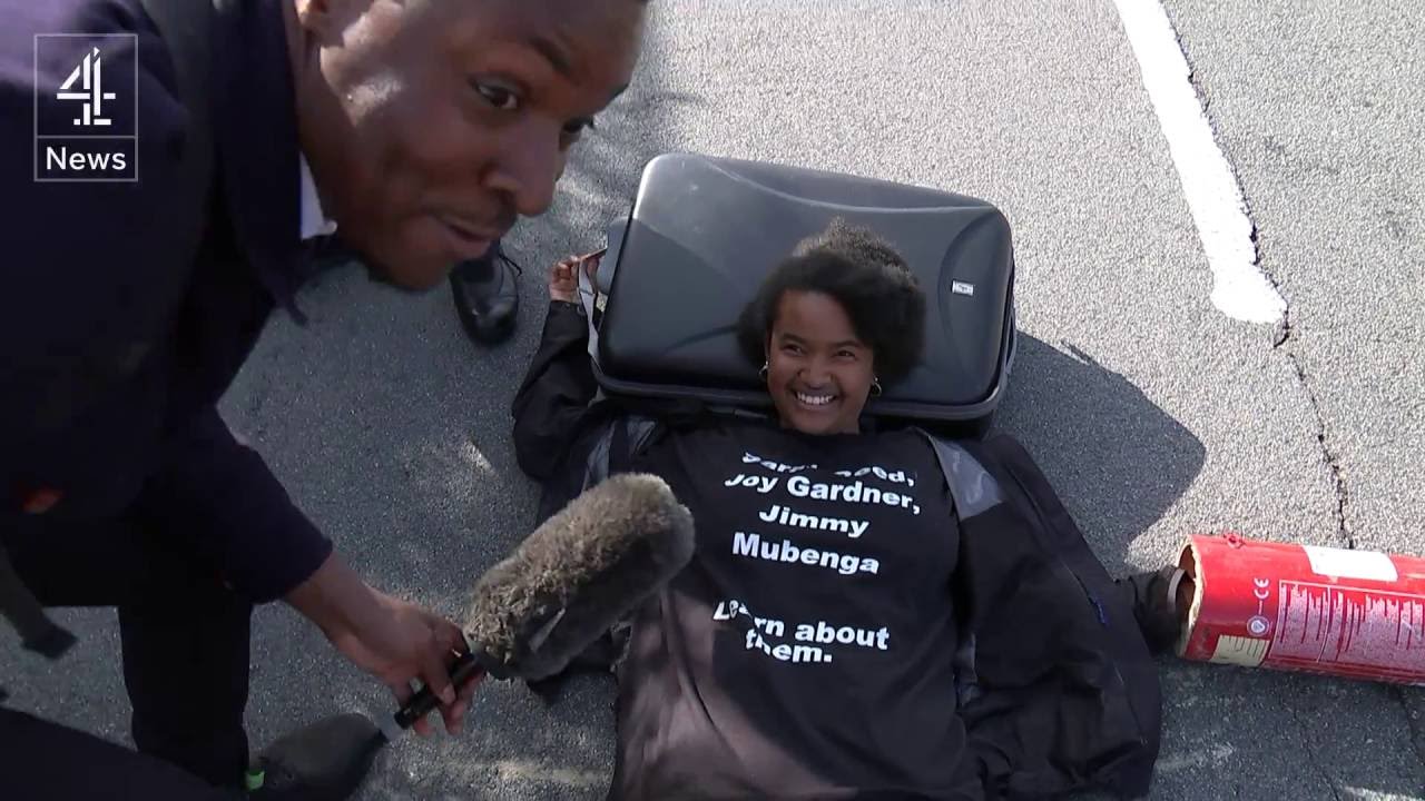 Black Lives Matter: UK protests block Heathrow airport