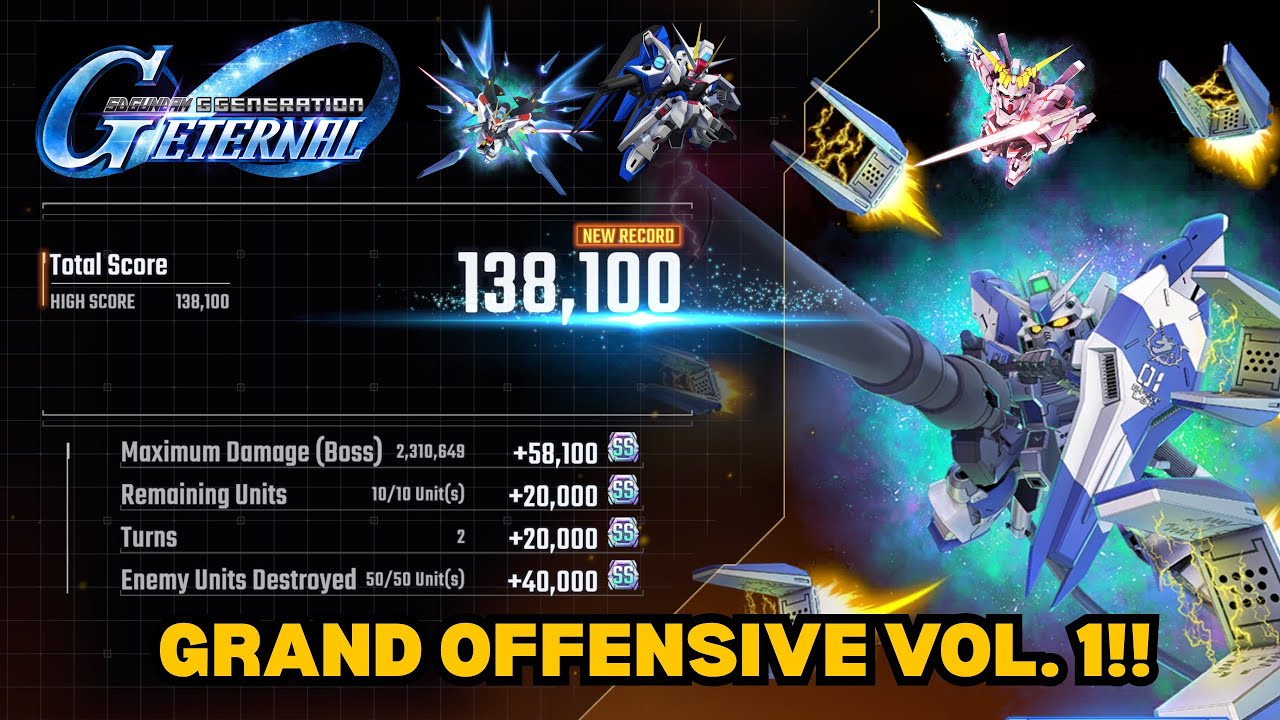 GRAND OFFENSIVE VOL. 1 SCORE ATTACK | SD GUNDAM G GENERATION ETERNAL