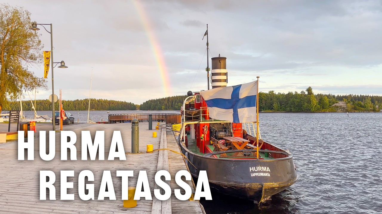 S/S Hurma (1902) Saimaan regatassa vuonna 2025 (4K; CC: EN/IT/SV/FI)