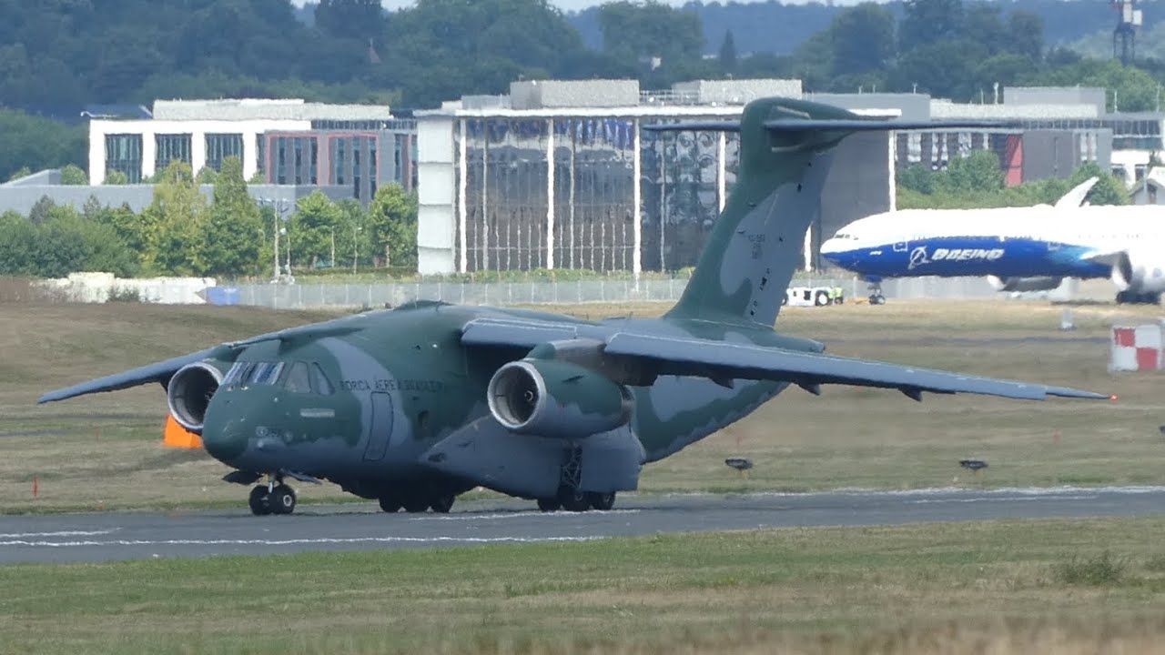 Embraer KC390 Arrival for Farnborough Airshow 2022