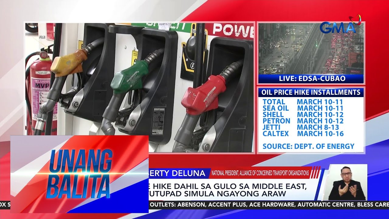 Big-time oil price hike dahil sa gulo sa Middle East, utay-utay na ipatutupad... | Unang Balita