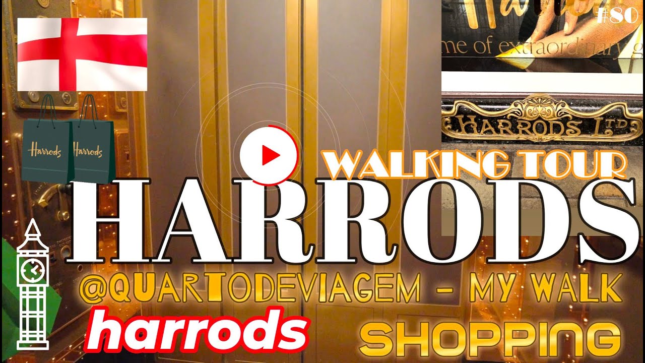 Loja de departamento HARRODS, Inglaterra 🇬🇧 | (4K) #80