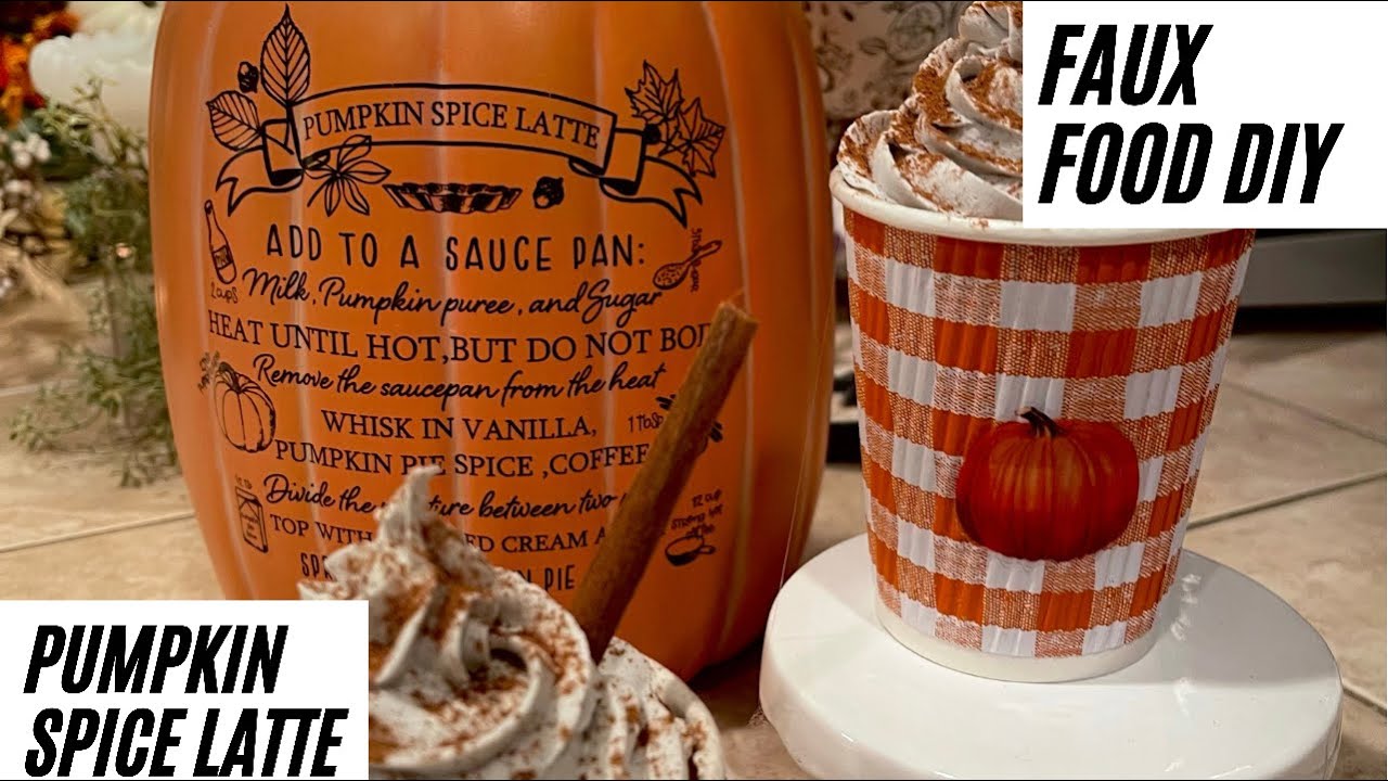 🍂🧡LOOK/FAUX FALL DIY/PUMPKIN SPICE LATTE🧡🍁