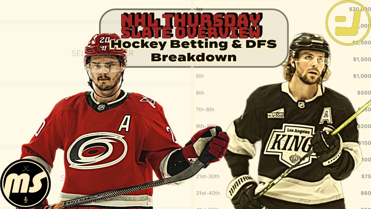 NHL Thursday DFS & Betting Slate - Final Before Olympics