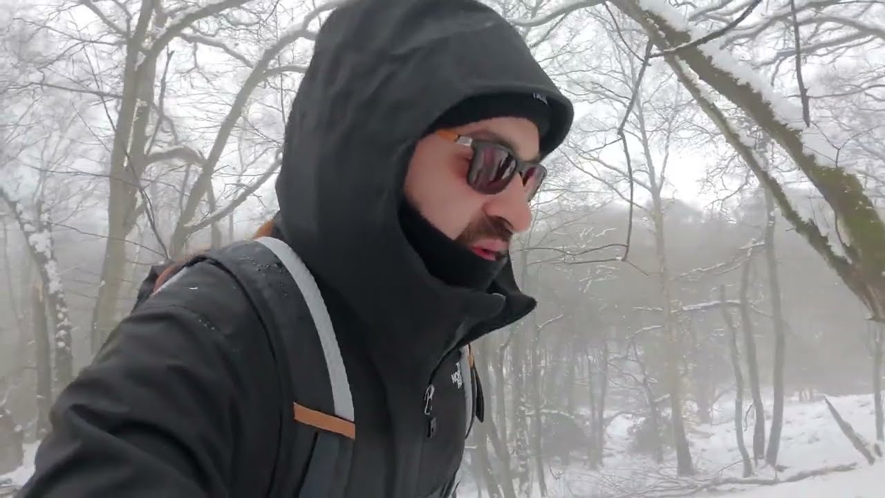 Hiking To The Top Of The Wrekin UK In The Snow