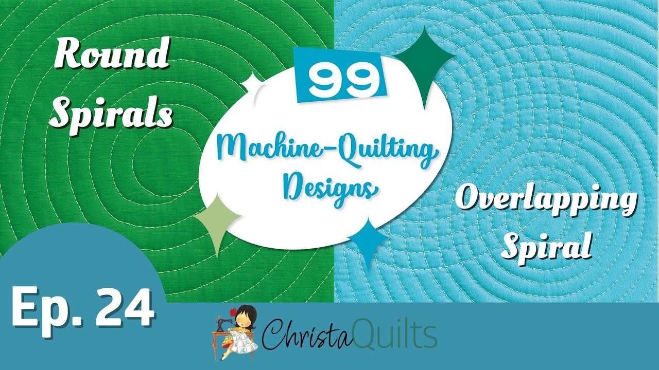 99 Designs Episode 24 - Quilting Spirals with your Walking Foot