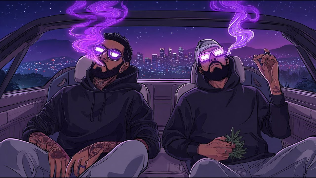 Hazy Purple Dreams — Late Night 420  Og Chill Rap Playlist l  Lowlight Sessions