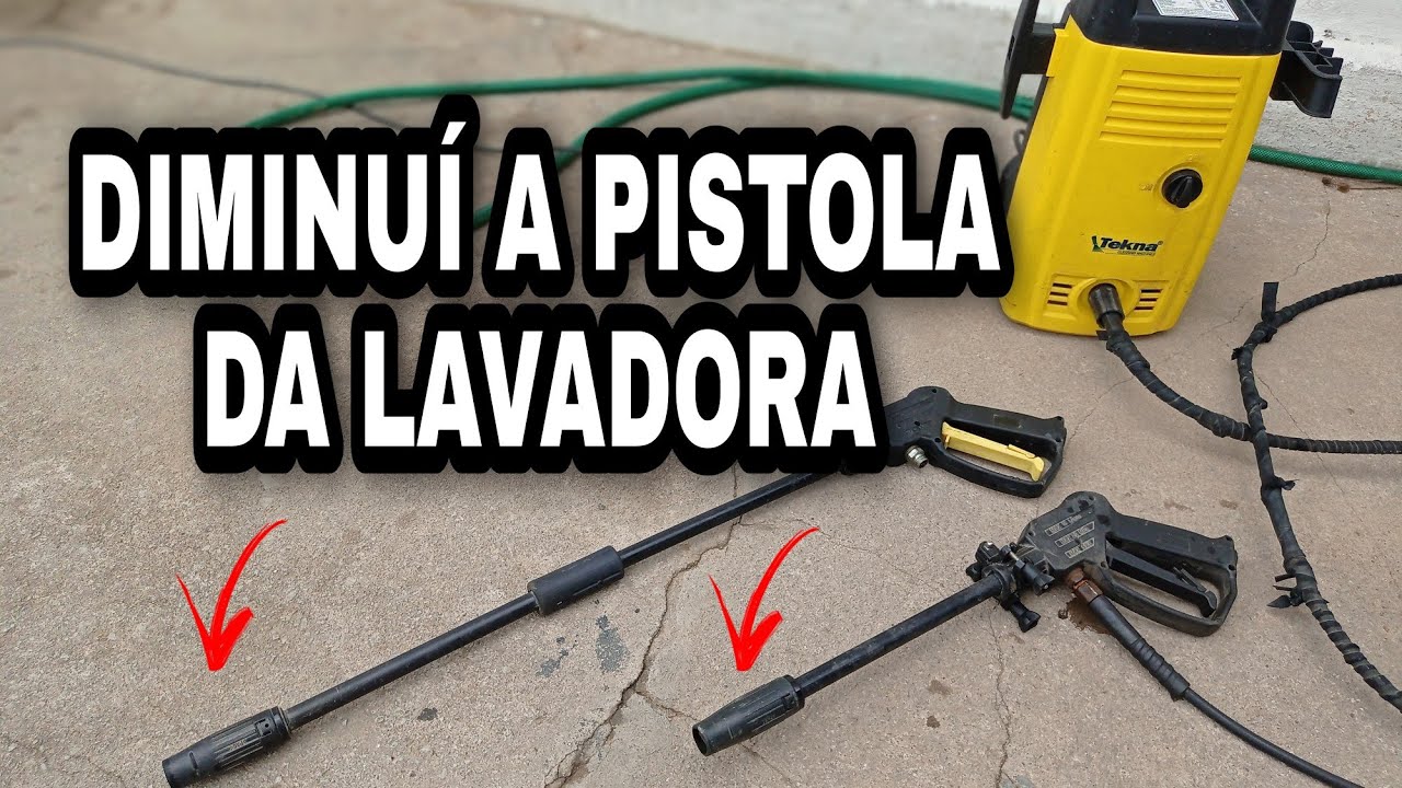 COMO DIMINUIR A PISTOLA DA LAVADORA DE ALTA PRESSÃO? [ LAVA JATO DE QUINTAL ]