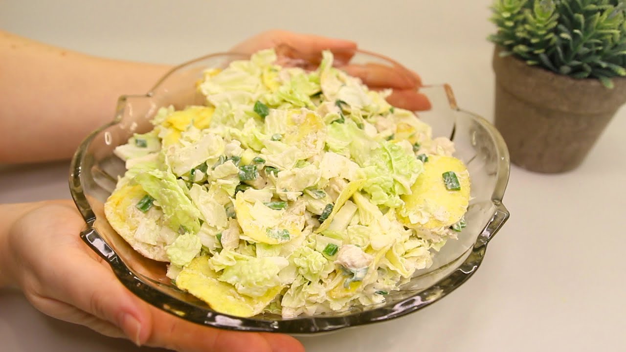 Новый легкий салат из пекинской капусты за 10 минут! Гости будут просить еще салата