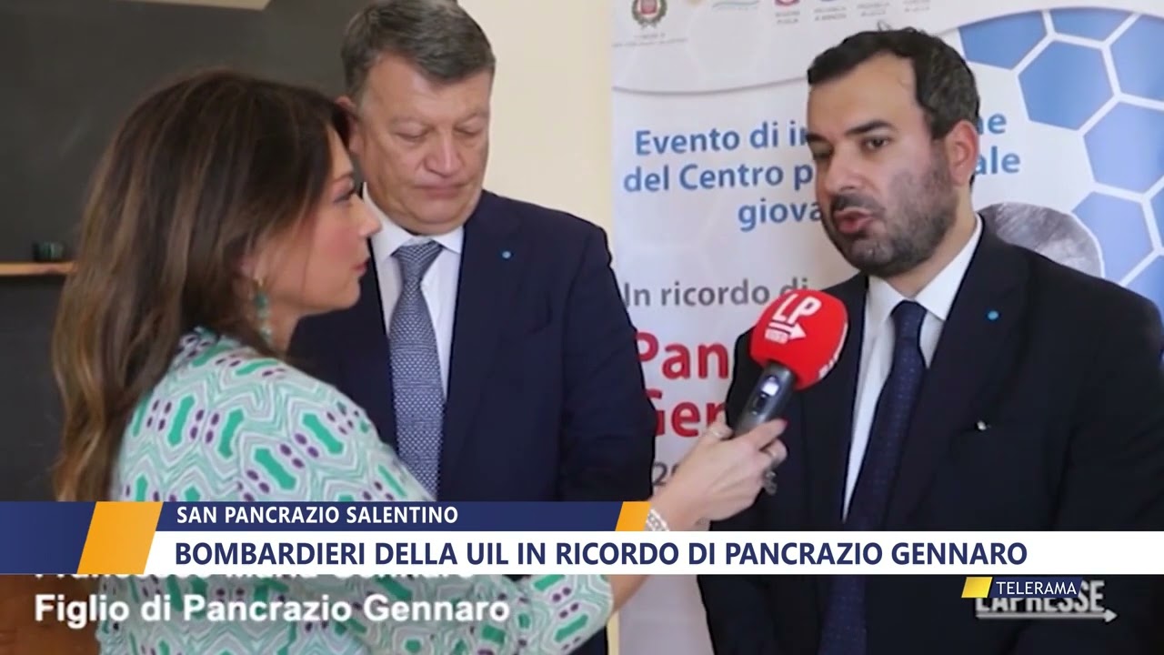 BOMBARDIERI DELLA UIL IN RICORDO DI PANCRAZIO GENNARO