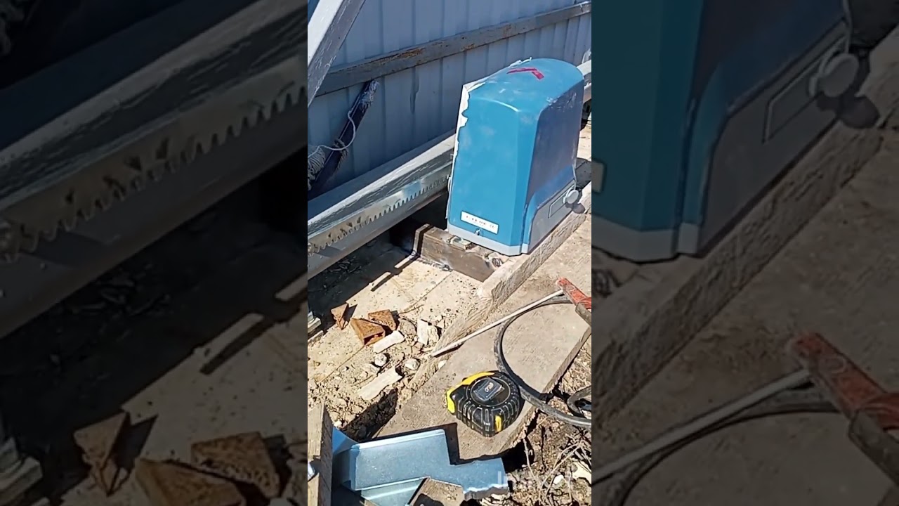 Установка автоматики R-tech на откатные ворота - своими руками. #откатныеворота #домнапечи #доммечты