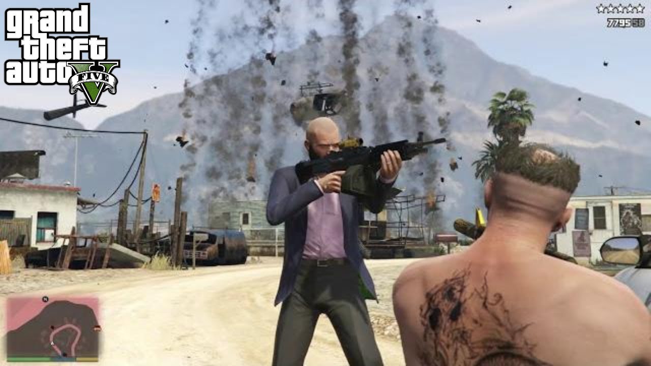 GTA 5 - Franklin, Michael and Trevor Five Star Escape From STAB CITY # 61