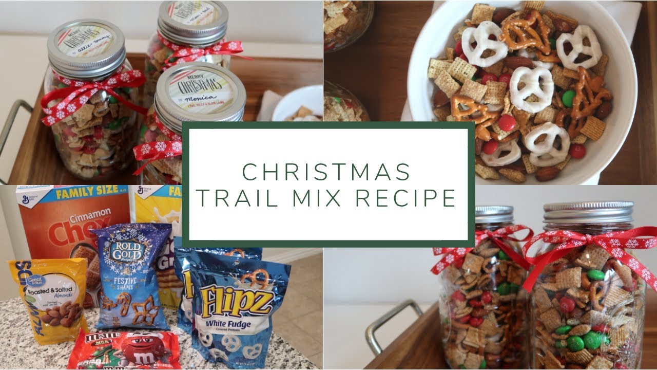 Christmas Trail Mix Recipe (Easy Gift Idea!)