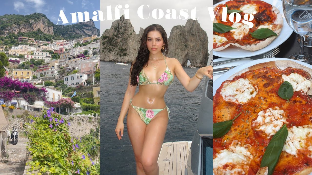 POSITANO ITALY TRAVEL VLOG ✈️ Yacht Day, Beach Club, Pizza and Pasta Making!