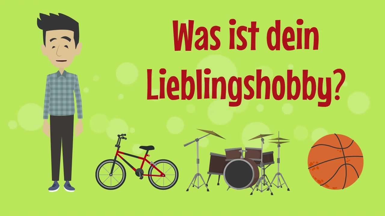 Deutsch lernen Konversation - Was ist dein liebstes Hobby? | What is your favorite hobby?