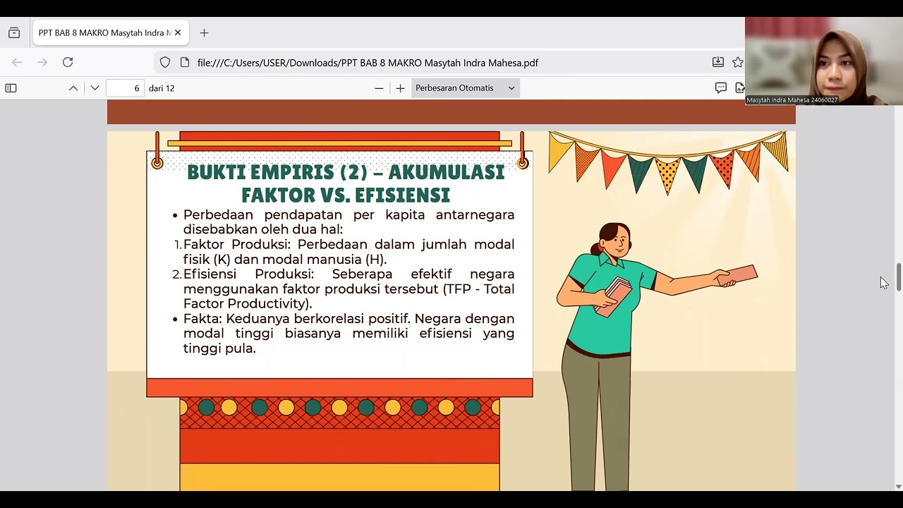 VIDEO PRESENTASI BAB 8 ( TEKNOLOGI, BUKTI EMPIRIS dan KEBIJAKAN _Makro Ekonomi .