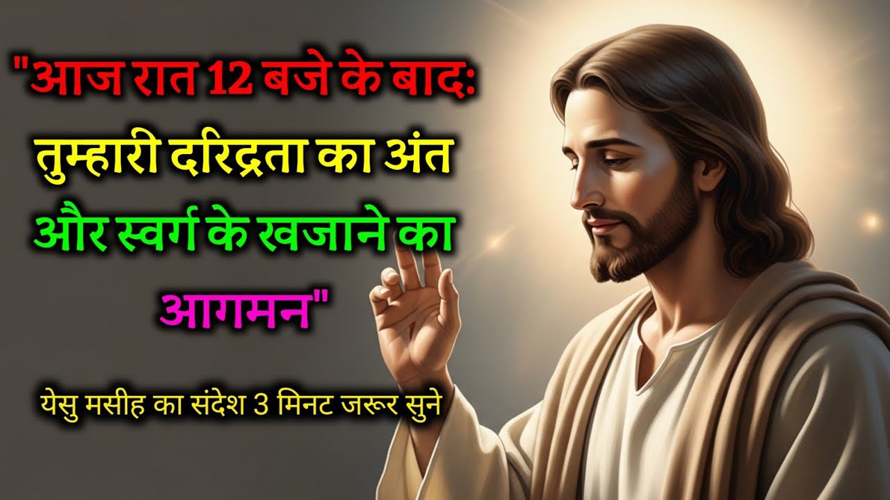 ✝️💟 आज रात 12 बजे के बाद: तुम्हारी दरिद्रता का अंत और स्वर्ग के खजाने का आगमन | #jesusvachanhinditv