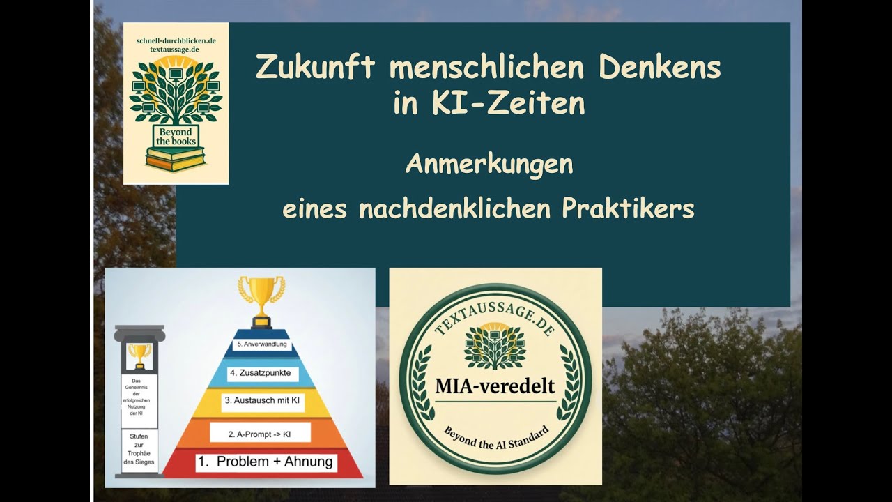 MIA: Wie du im KI-Zeitalter deinen Vorsprung behältst und ausbaust - fang in der Schule schon an!