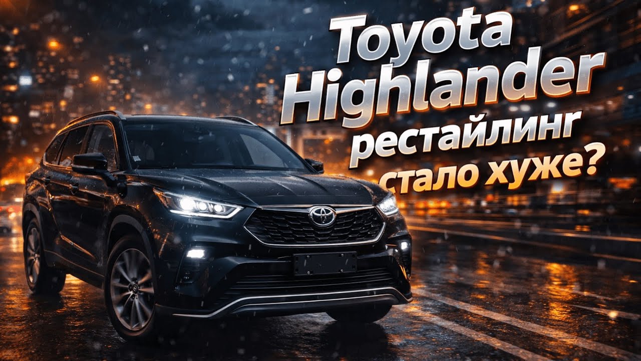 Toyota Highlander после рестайлинга: шаг назад или норма? Честный обзор