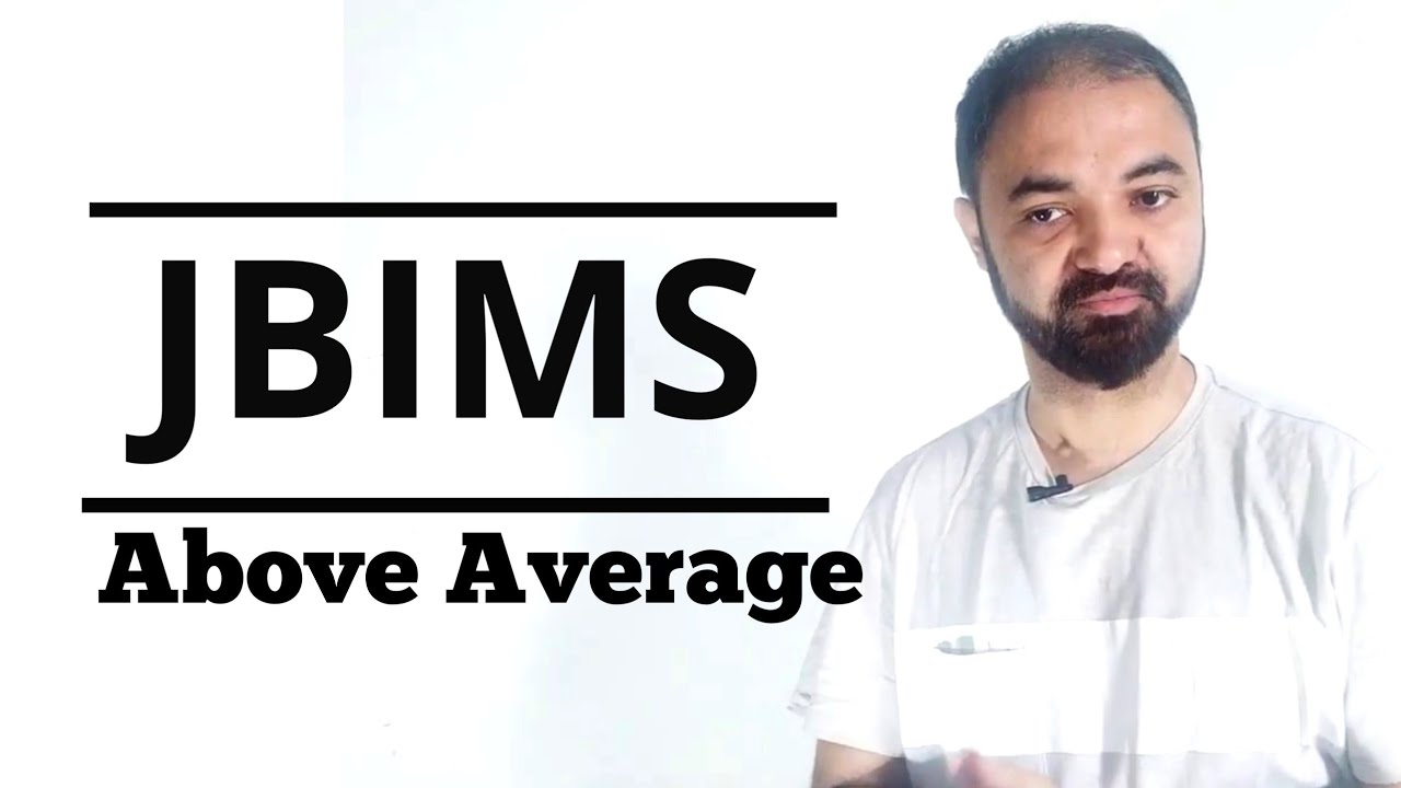 JBIMS just want above average students