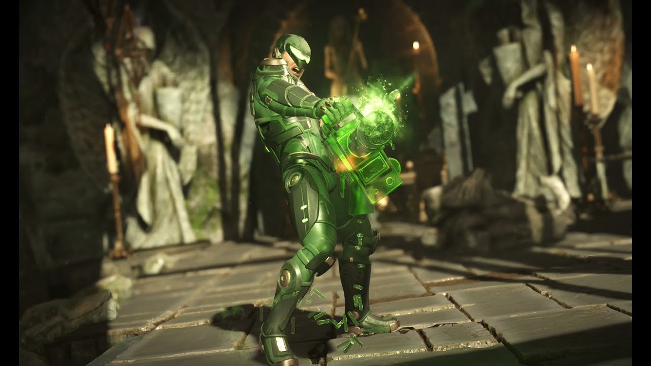 Injustice 2 Green Lantern "Intergalactic Test Pilot" Epic Gear Set Full Loadout Gameplay