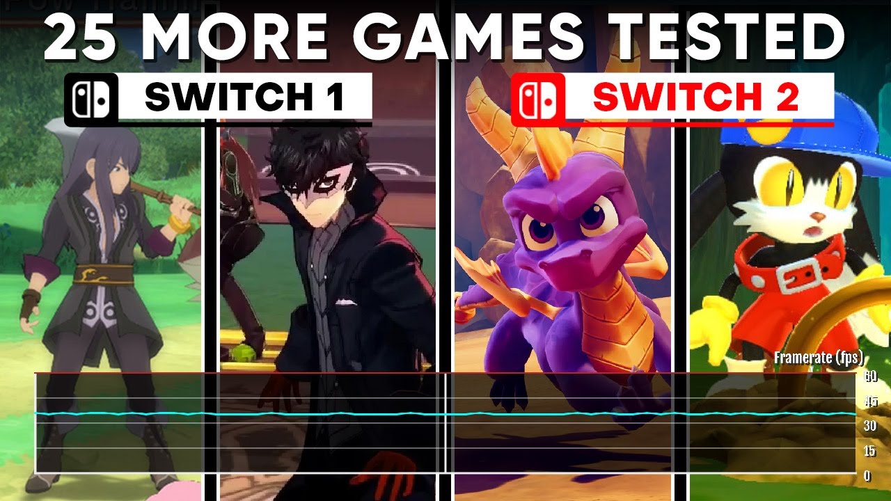 Switch 2 Backwards Compatibility - 25 MORE Games Tested (Frame Rates)