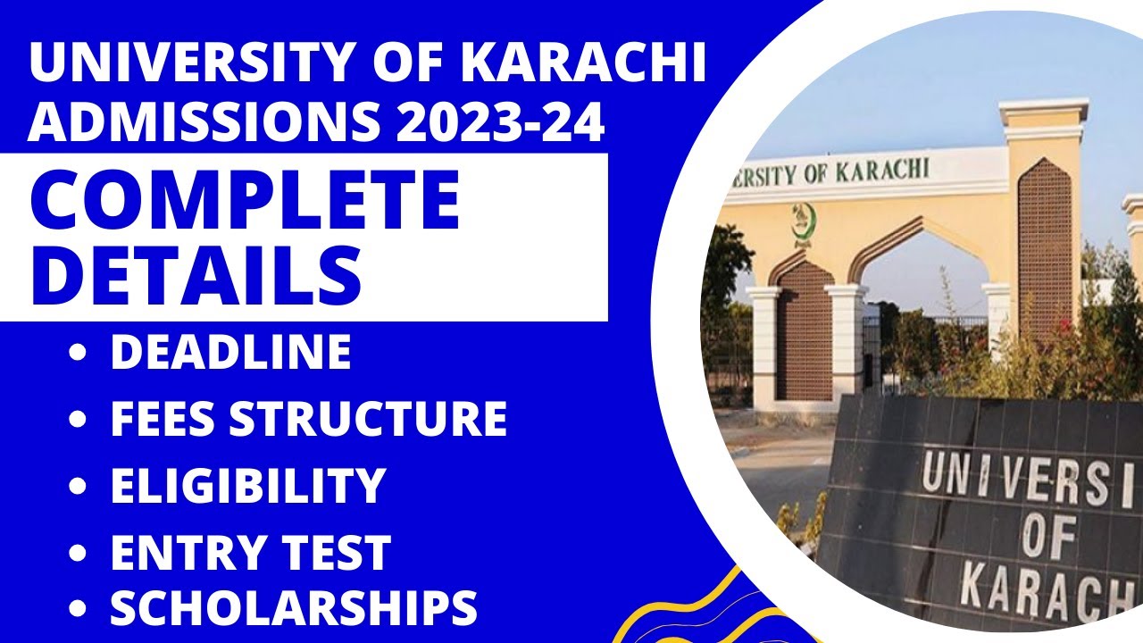 University of Karachi Admission 2023-24 | Complete Details
