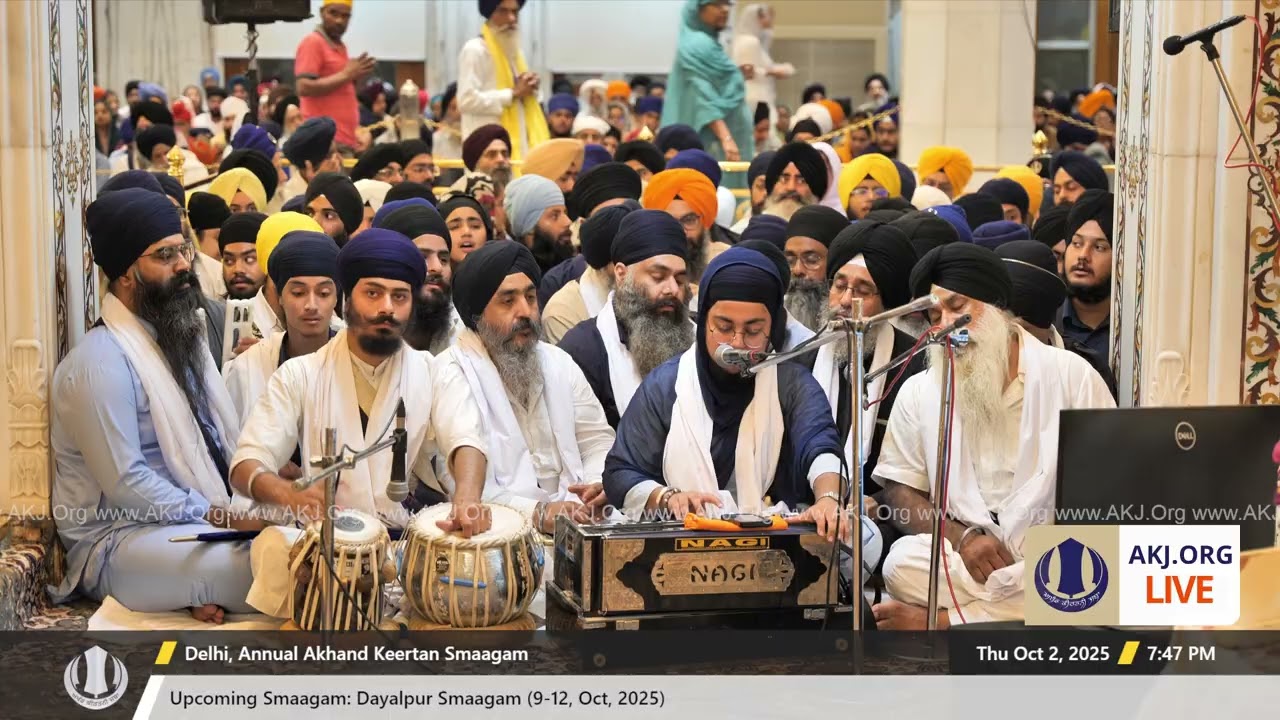 036 Delhi 2Oct2025 ThuEve Akhand Keertan Bibi Arshpreet Kaur Jee UK