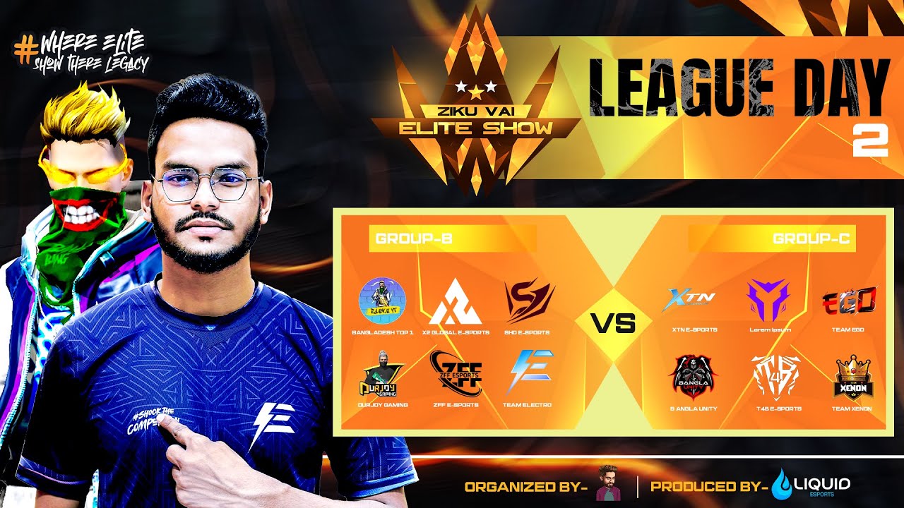 [LIVE] LEAGUE DAY 2 - ZIKU VAI ELITE SHOW - GARENA FREE FIRE  @raadvaiyt829