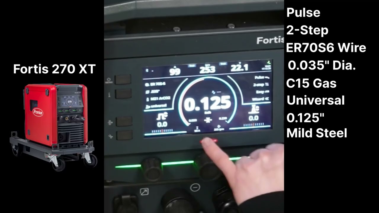Fronius Fortis 270 XT: 4-Min MIG Setup Guide