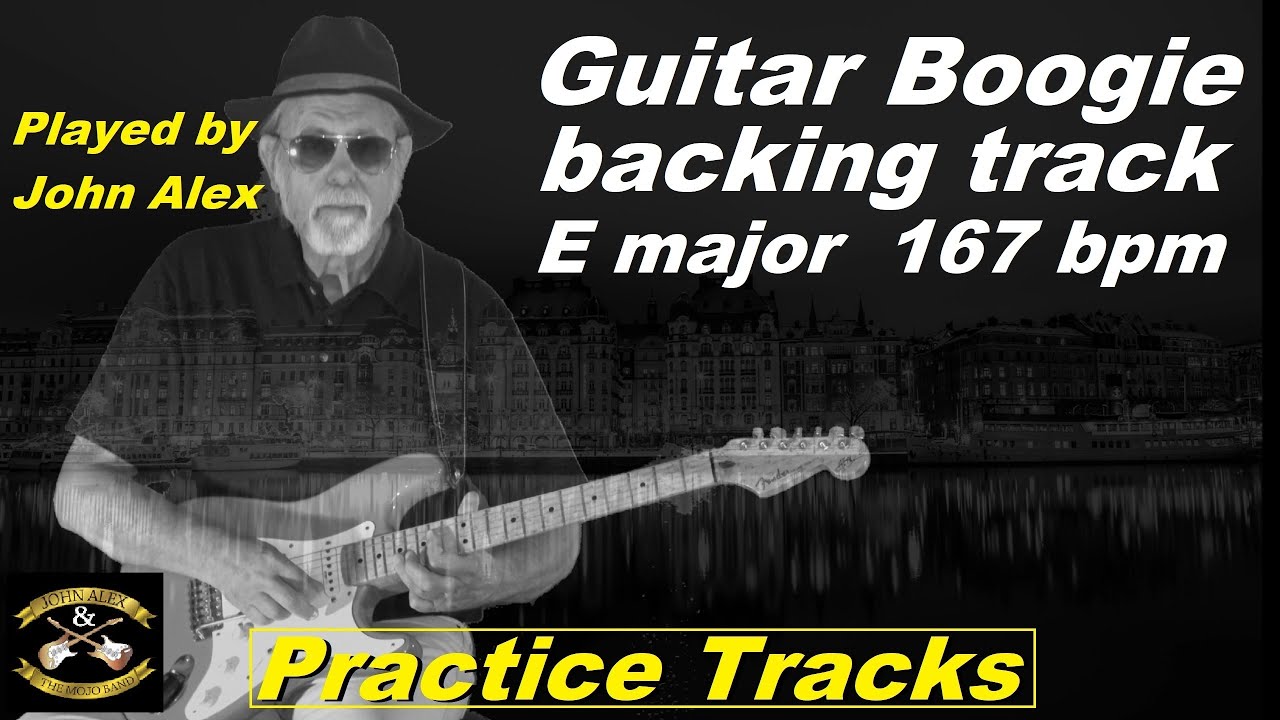 🛤️ Guitar boogie - E major 167 bpm - practice/backing track