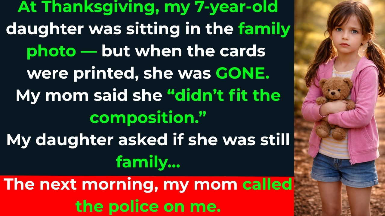 My Mom Erased My Daughter From Our Family Photo… Then Called the Cops on Me