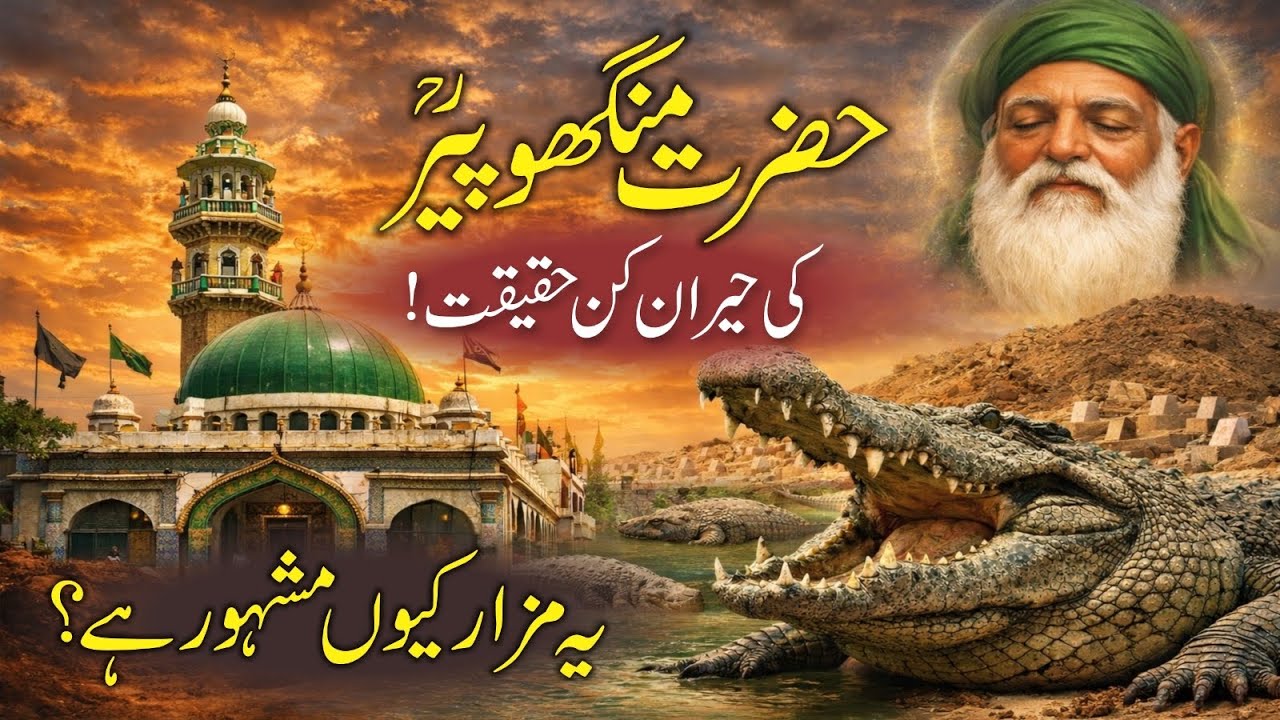 Hazrat Mangho Pir Ka Hairatangez Raaz | Manghopir Crocodiles Ki Asal Kahani