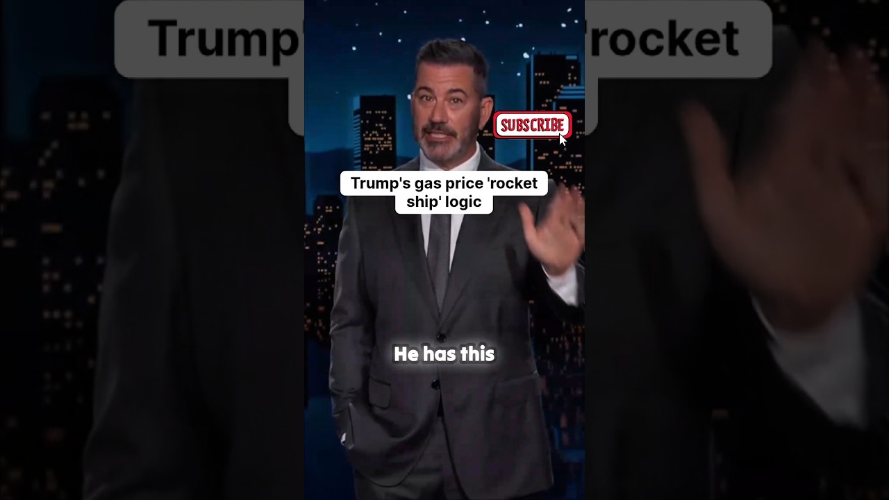Джимми Киммел: &laquo;Ракетная&raquo; логика Трампа в отношении цен на бензин #kimmelshow #trump #shorts