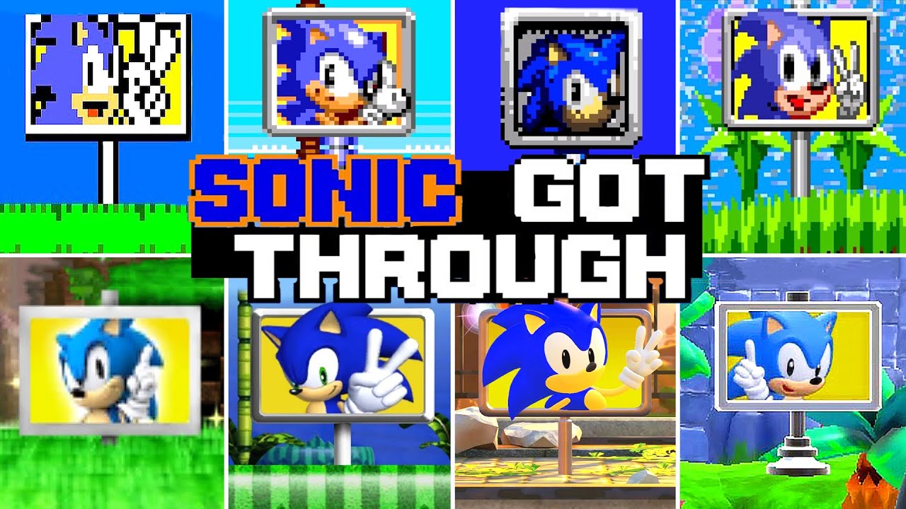 Evolution Of Sonic Got Through Act. 1 (1991 - 2023)