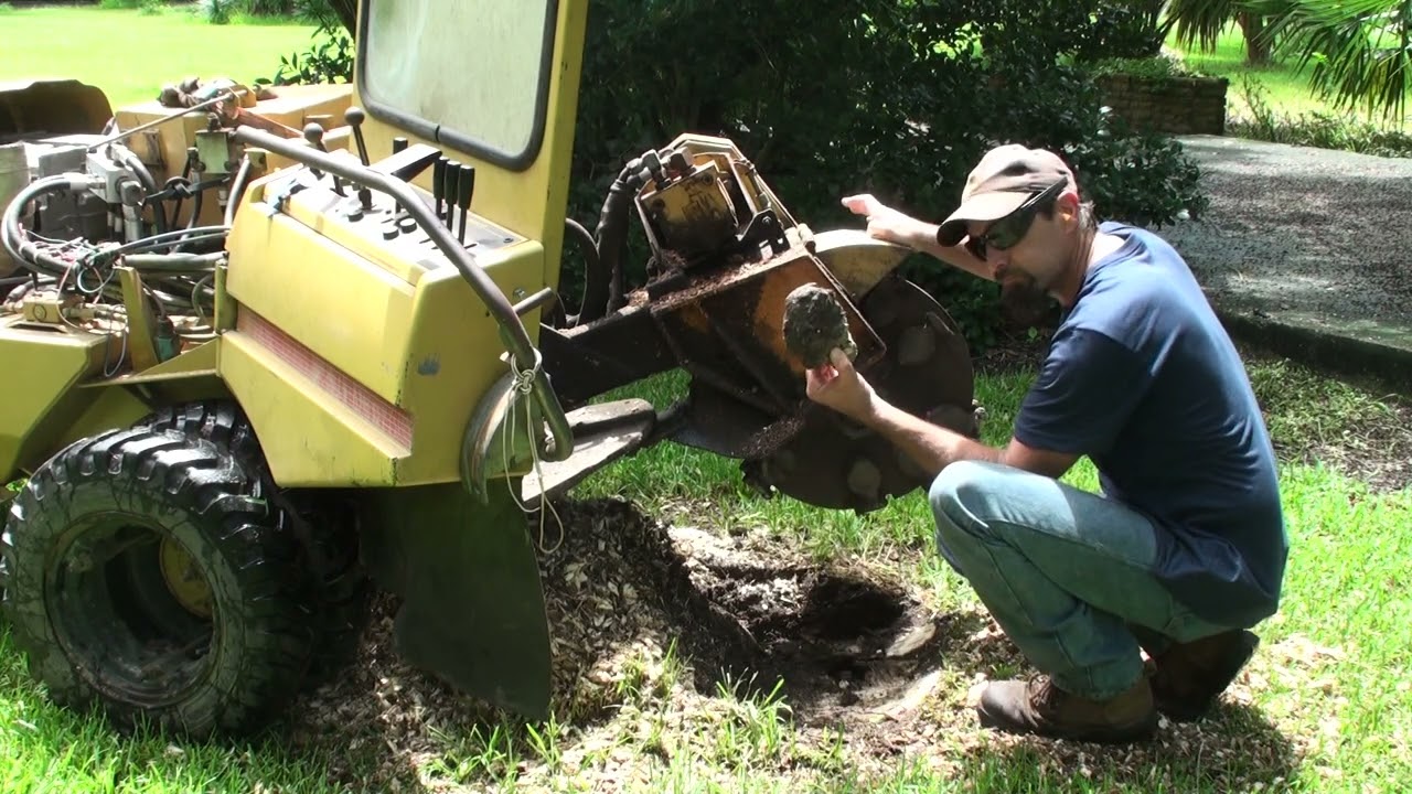 Stump Grinding with the modified rg50