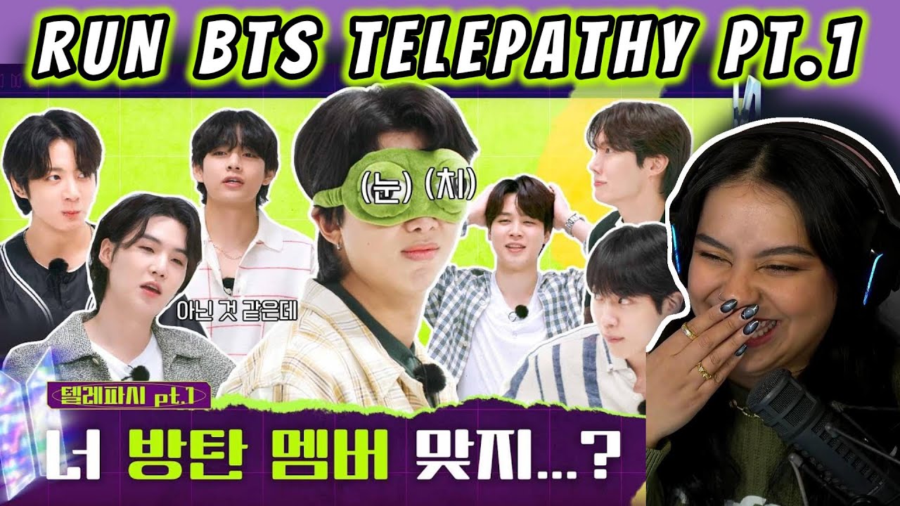 RUN BTS 'TELEPATHY' PT.1 REACTION