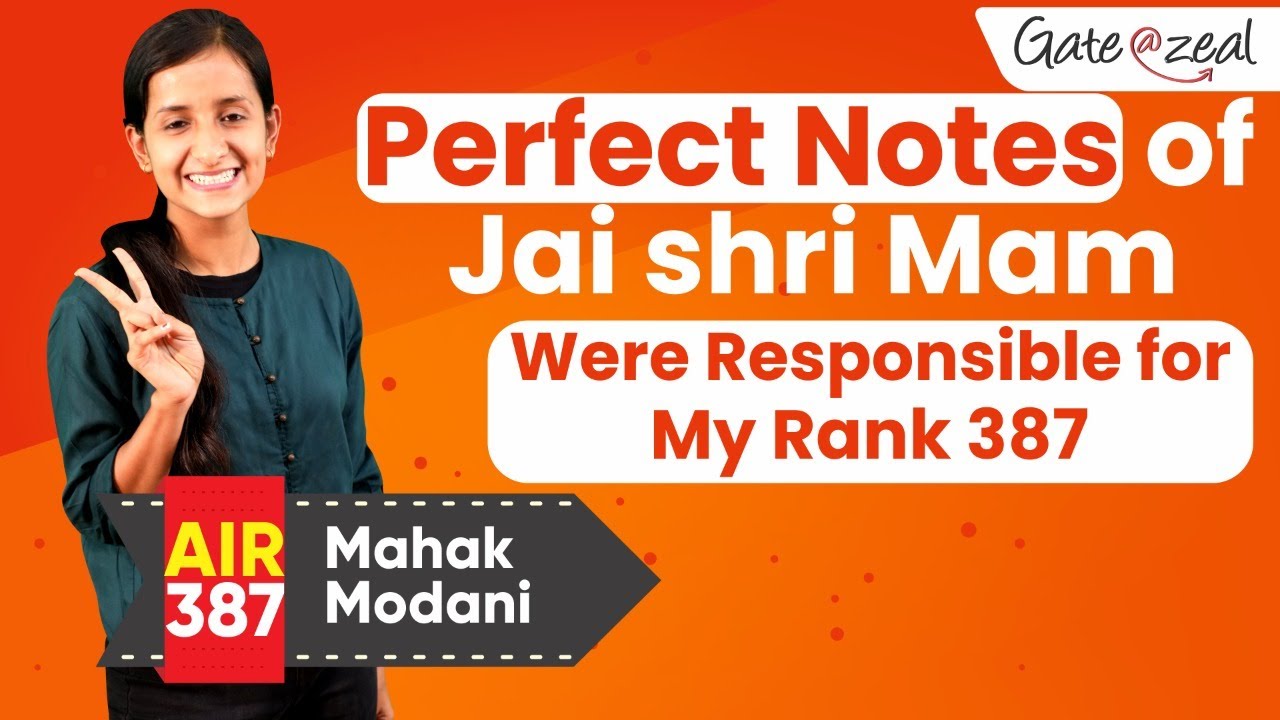 Topper's Talk | Gate 2020 Topper | Mahak Modani | Air- 387 CSE | Gate at Zeal