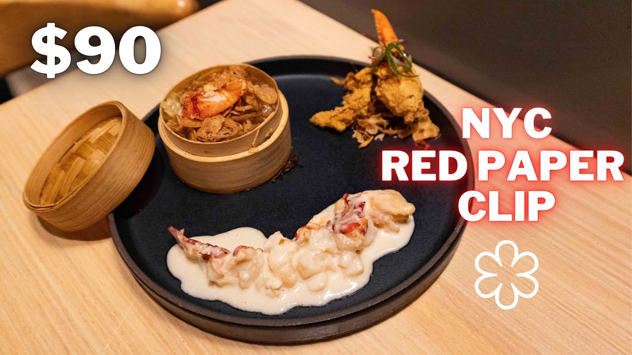 Пообедать в ресторане Red Paper Clip. Нью-Йорк. Дегустационное меню китайской кухни, отмеченное з...