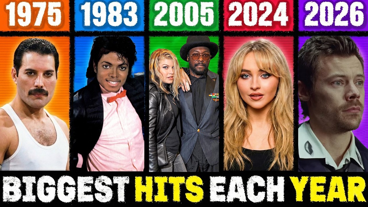 Три самых больших хита каждого года! (1975–2026)