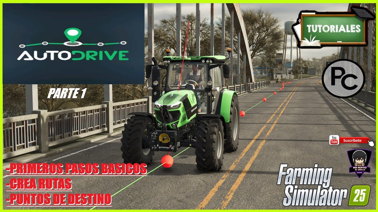 📚FS25📚TUTORIAL crea rutas y puntos de destino 