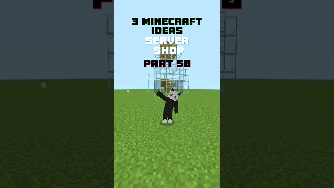3 MINECRAFT BUILD IDEAS||SERVER SHOP||PART 50||#shorts #subscribe