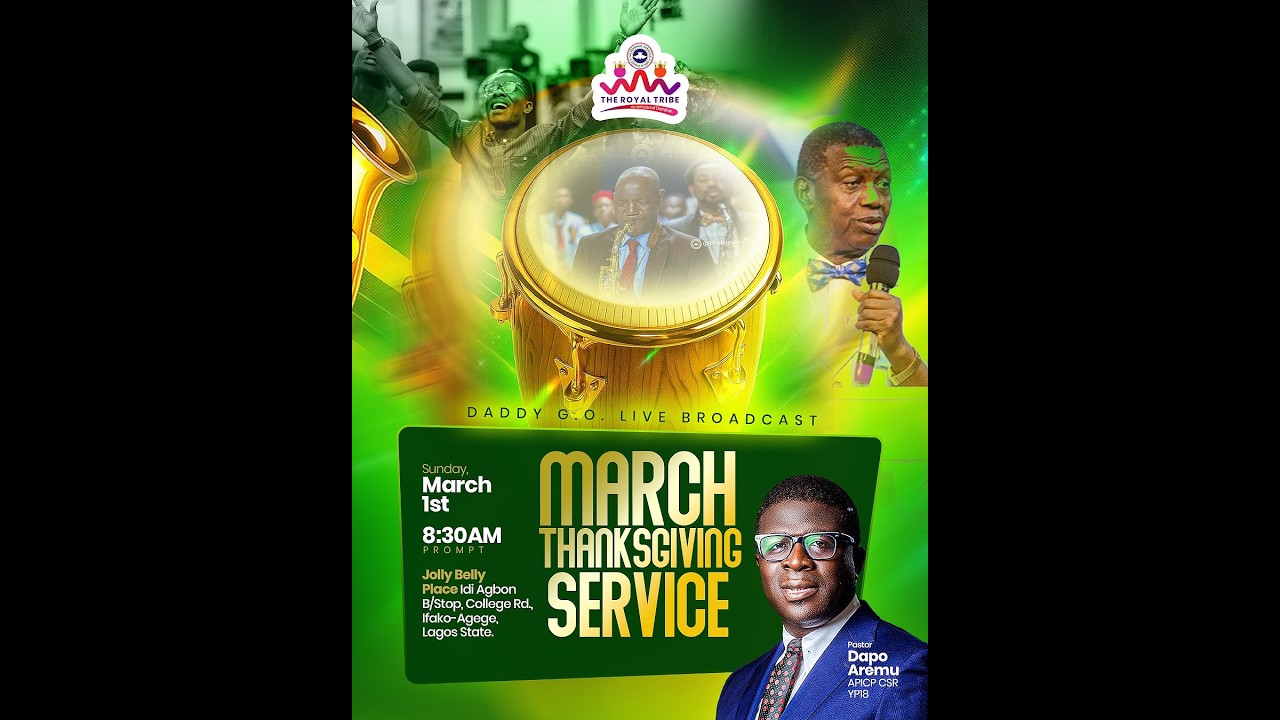 MARCH THANKSGIVING SUNDAY || GLORIOUS TURNAROUND || PASTOR DAPO AREMU