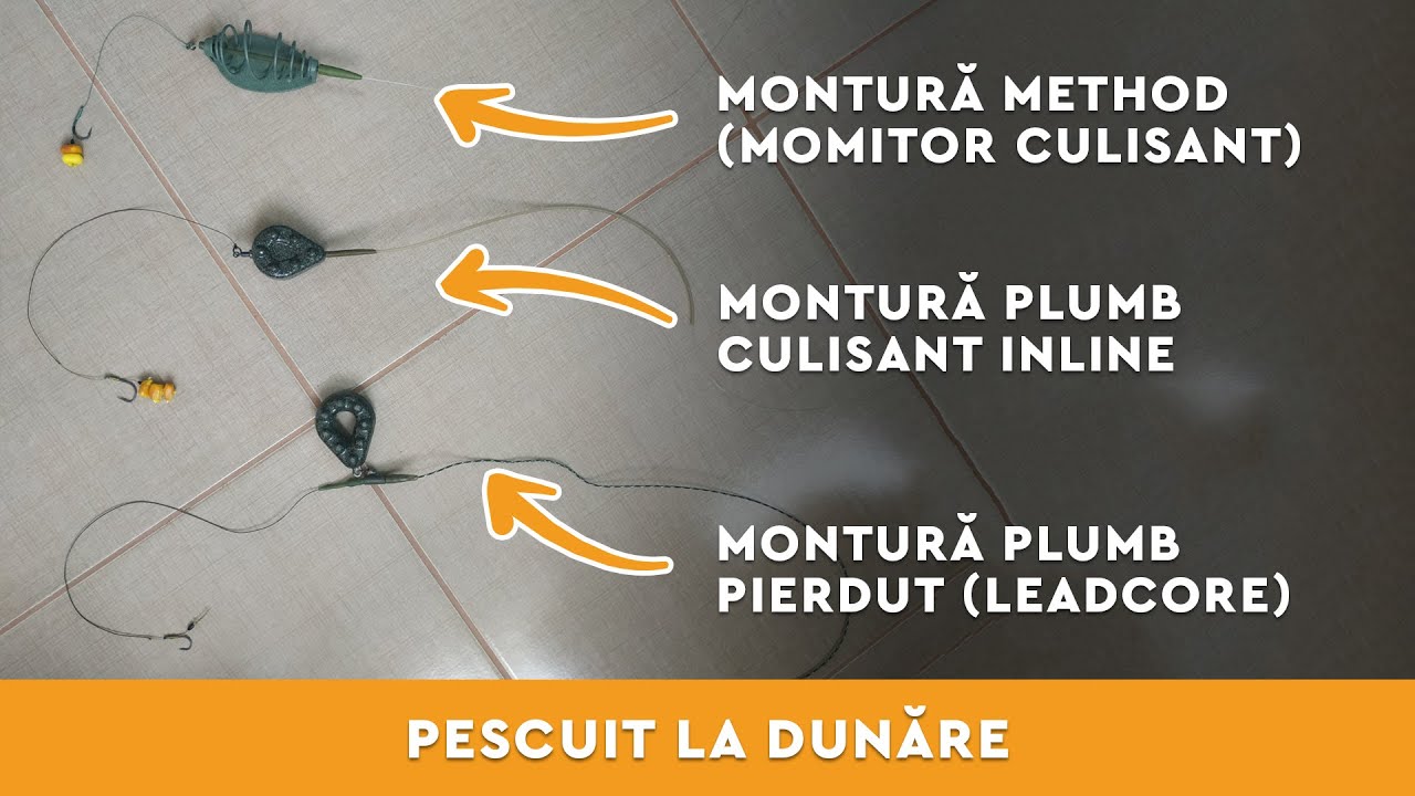 3 Monturi pentru pescuitul crapului pe Dunare