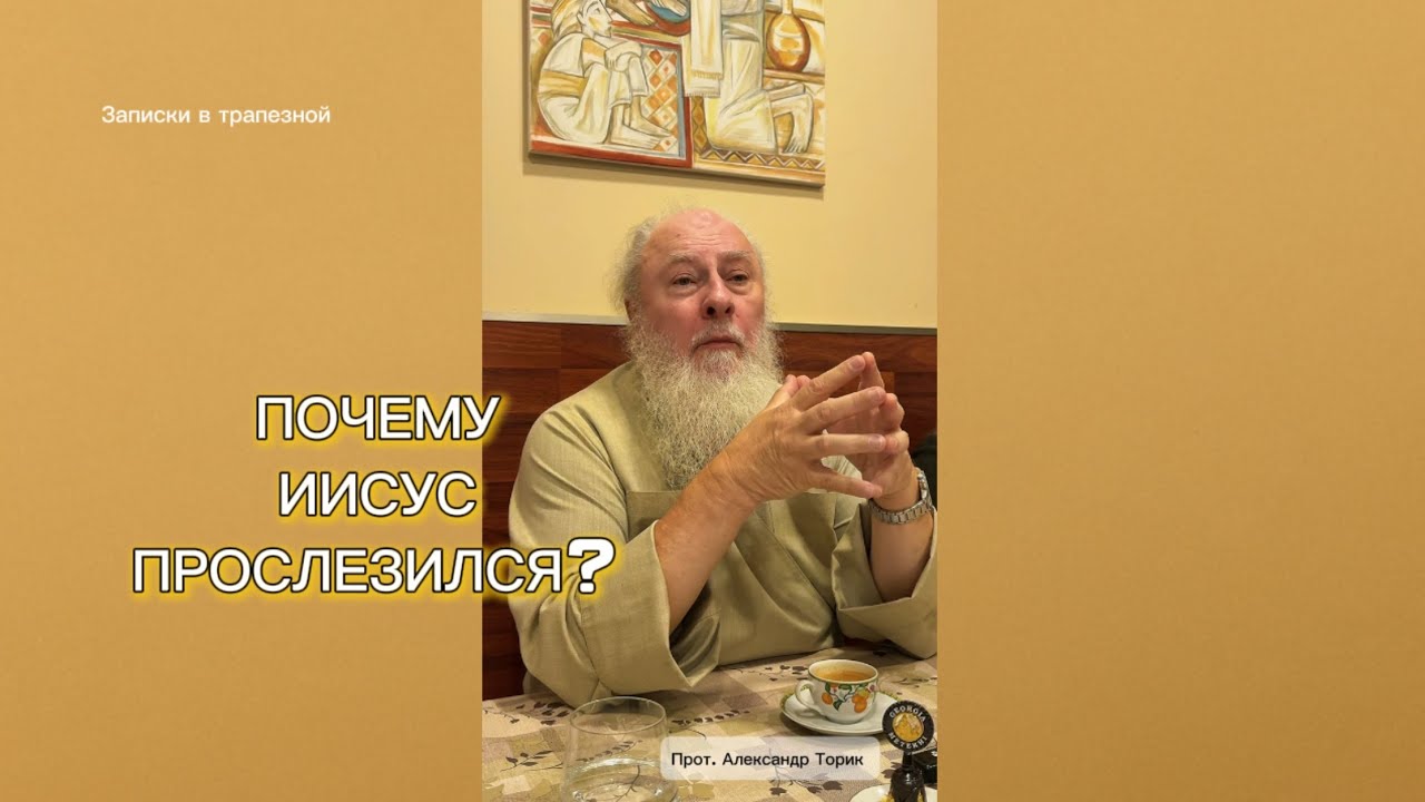 Почему Иисус прослезился. Евангелие от Иоанна, 11: 35. Беседы в трапезной. Отец Александр Торик. 