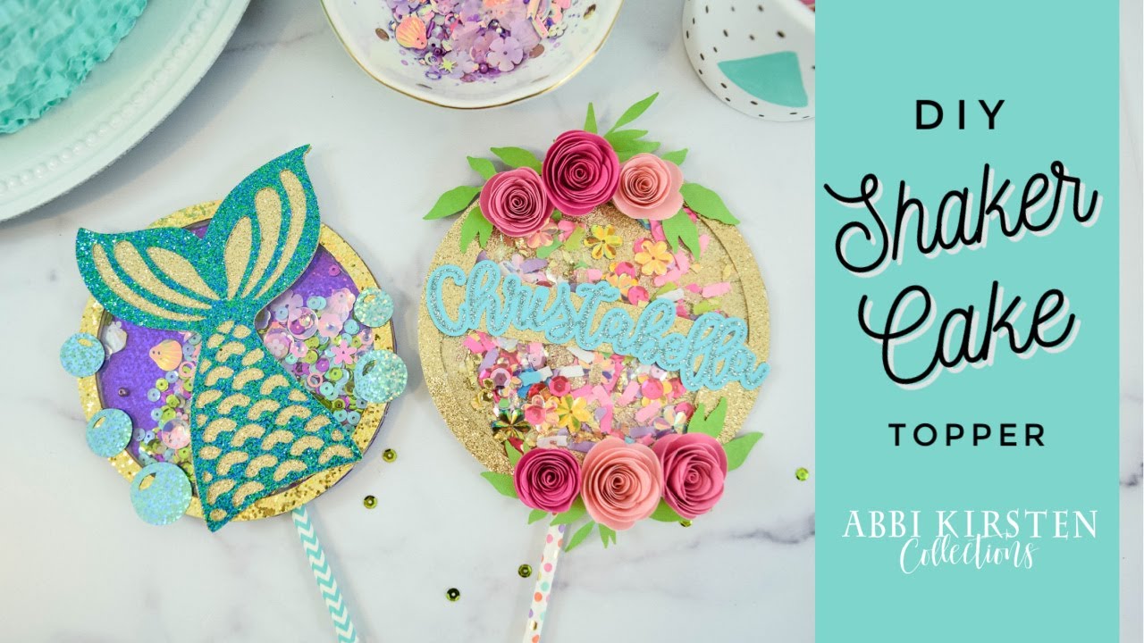 DIY Shaker Cake Topper Tutorial