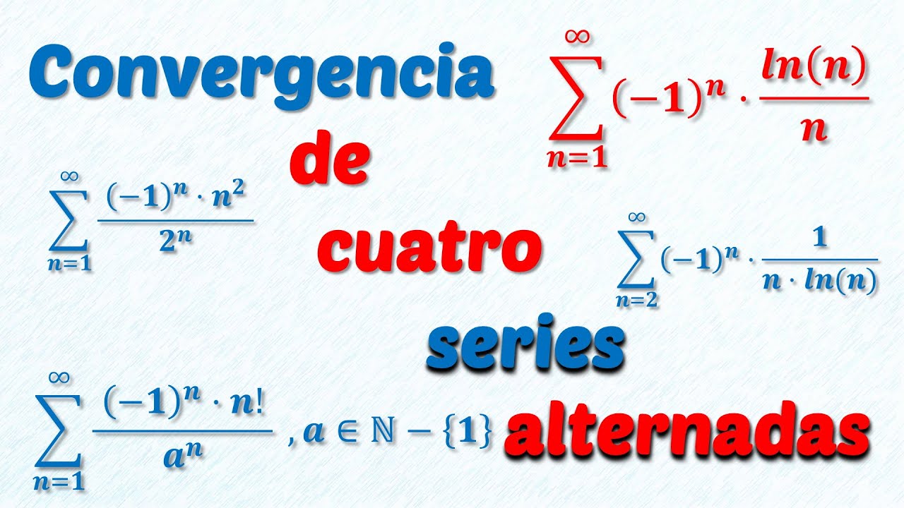 El Criterio de Leibniz para series alternadas. Convergencia en cuatro series alternadas.